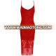 2018 Promotion Red V-neck Lace Party Bandage Dress with Tassels