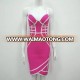 2018 promotion Rose Strap Sleeveless Mini Multistreak Party Bandage Dress